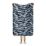 Tiger Stripe Blue Frost CAMO Sherpa Blanket - 37″×57″