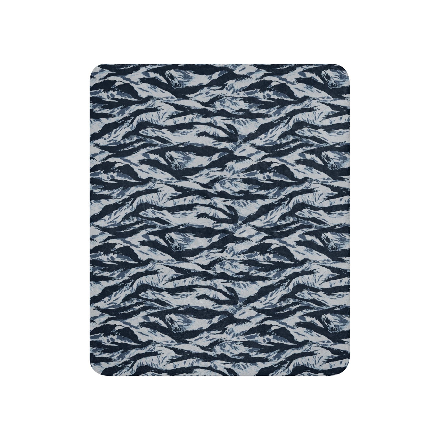American Tiger Stripe Blue Frost CAMO Sherpa blanket - Blankets