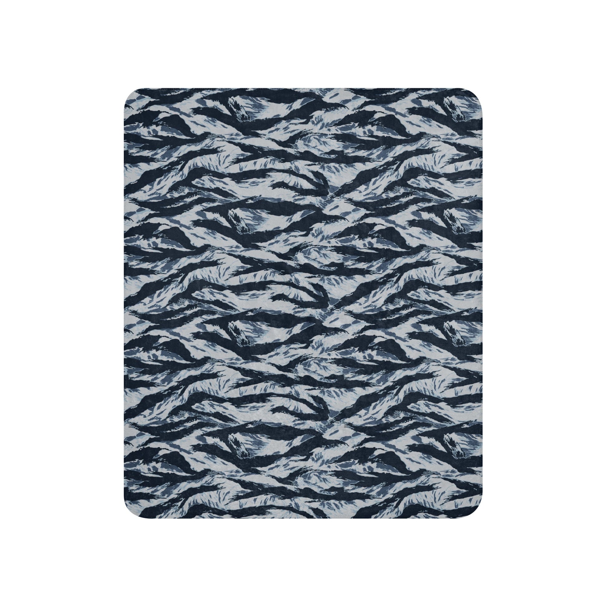 American Tiger Stripe Blue Frost CAMO Sherpa blanket - Blankets