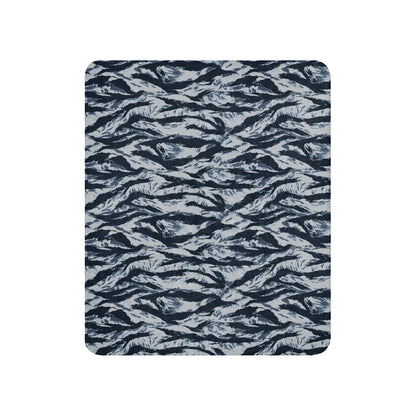American Tiger Stripe Blue Frost CAMO Sherpa blanket - Blankets