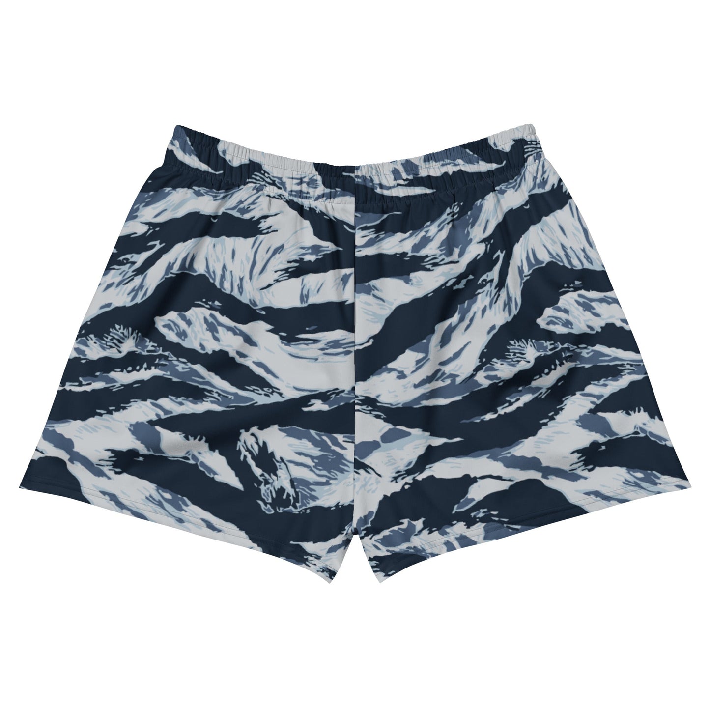 American Tiger Stripe Blue Frost CAMO Unisex Athletic Shorts