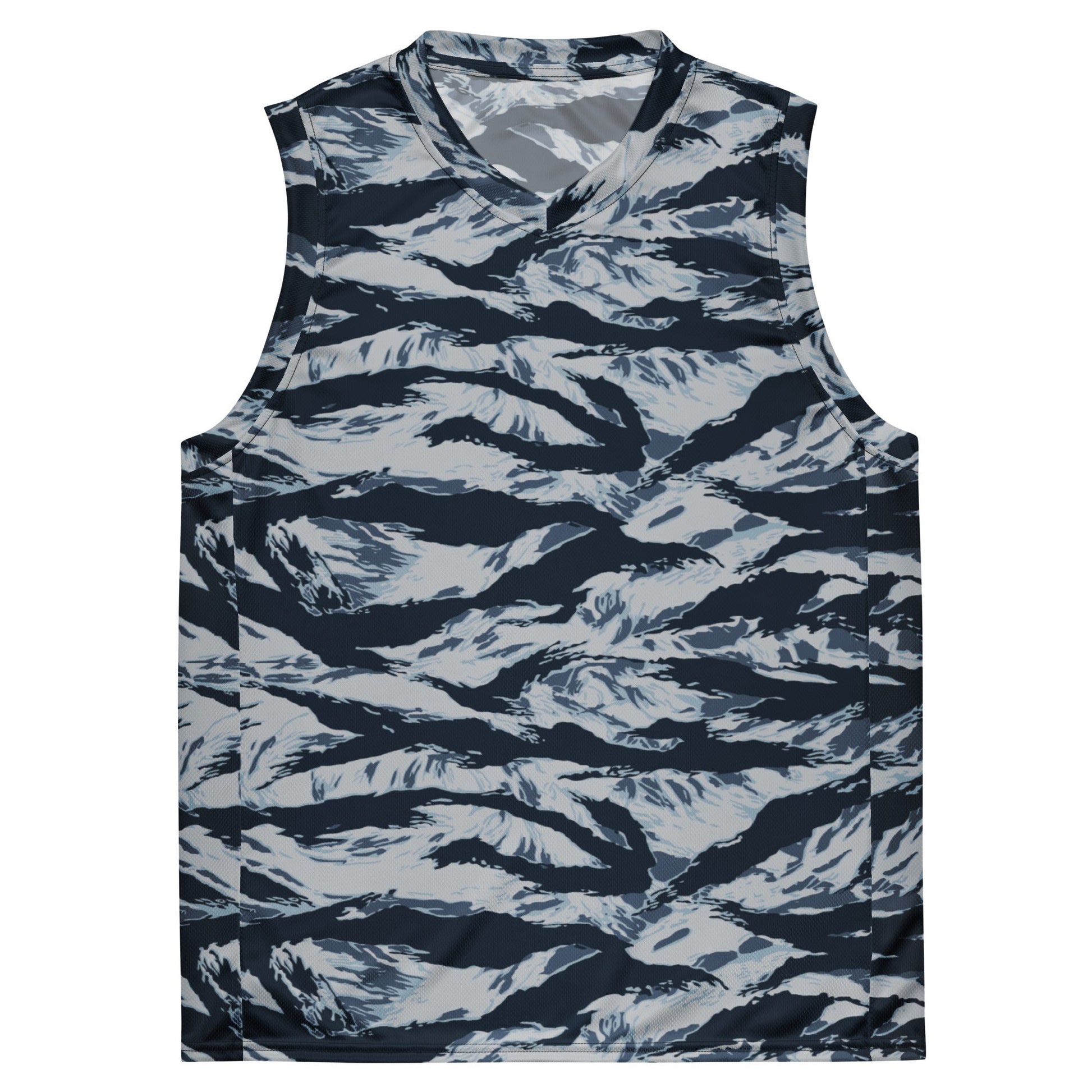 American Tiger Stripe Blue Frost CAMO unisex basketball jersey - Basketball Jerseys