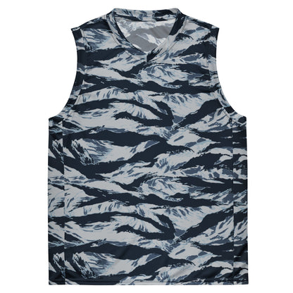 American Tiger Stripe Blue Frost CAMO unisex basketball jersey - Basketball Jerseys