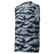 Tiger Stripe Blue Frost CAMO Unisex Basketball Jersey