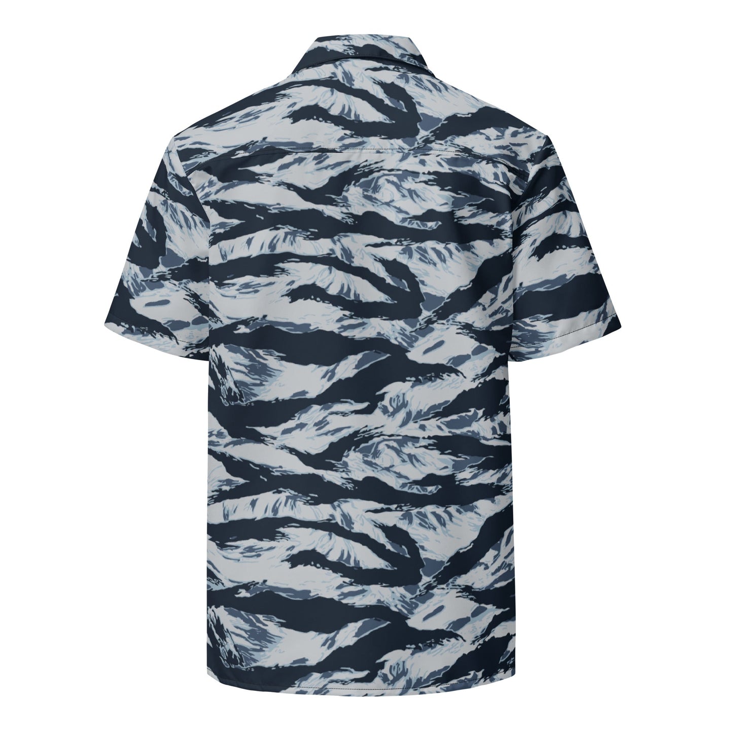American Tiger Stripe Blue Frost CAMO Unisex button shirt - Button Shirts