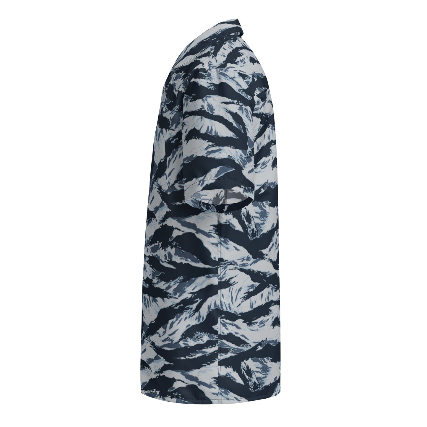 American Tiger Stripe Blue Frost CAMO Unisex button shirt - Button Shirts