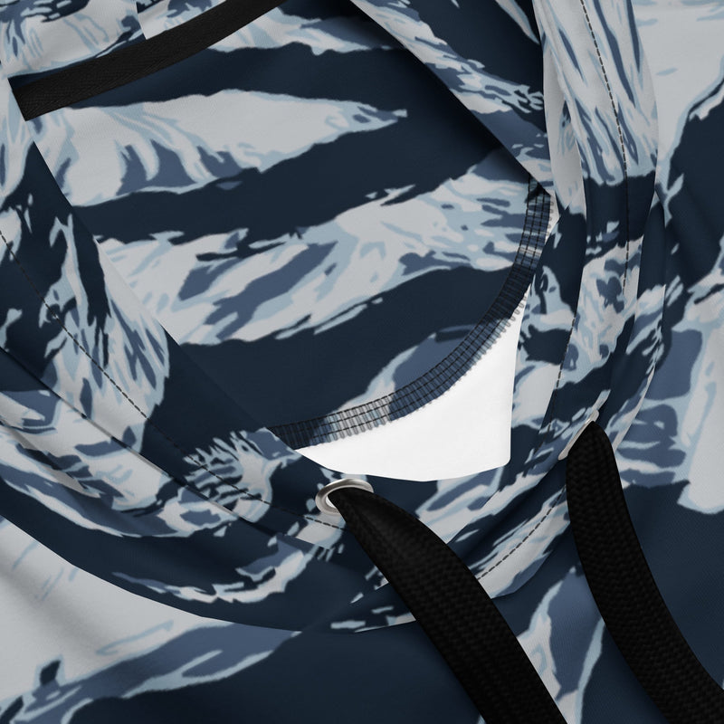 Tiger Stripe Blue Frost CAMO Unisex Hoodie