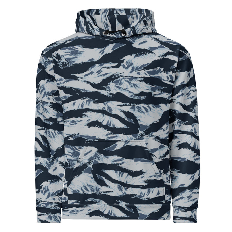 Tiger Stripe Blue Frost CAMO Unisex Hoodie