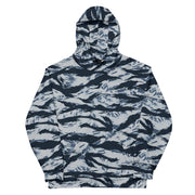 Tiger Stripe Blue Frost CAMO Unisex Hoodie