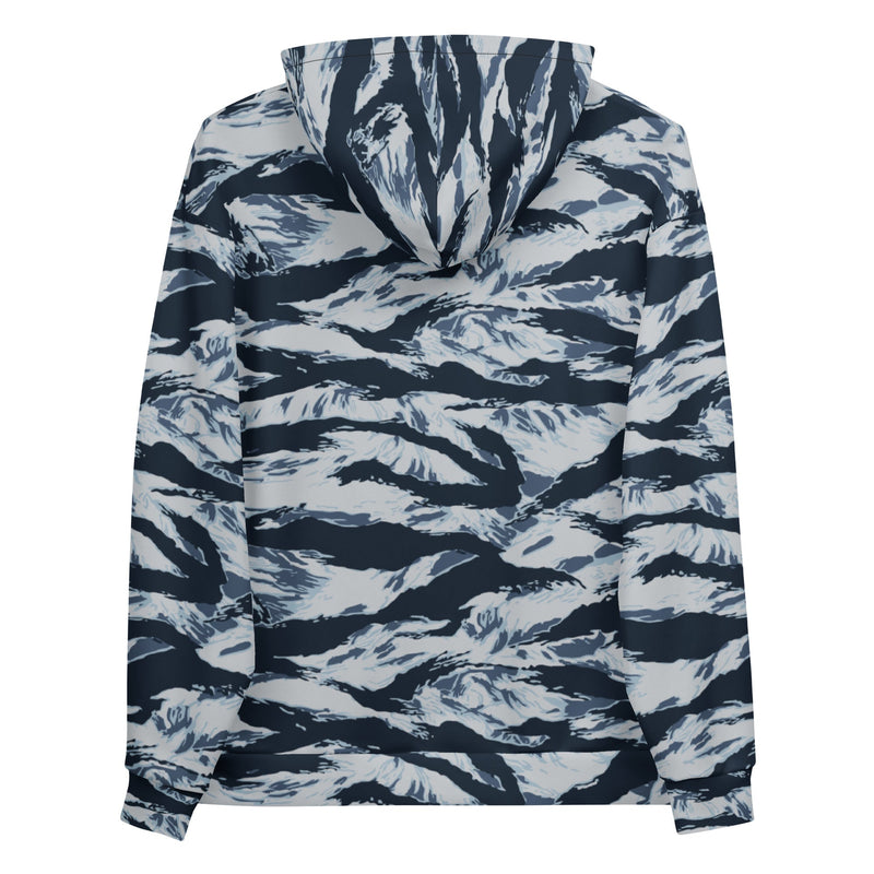 Tiger Stripe Blue Frost CAMO Unisex Hoodie