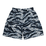 Tiger Stripe Blue Frost CAMO Unisex Mesh Shorts - 2XS