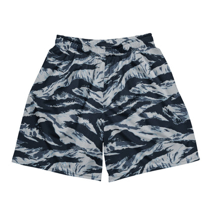 American Tiger Stripe Blue Frost CAMO Unisex Mesh Shorts - 2XS