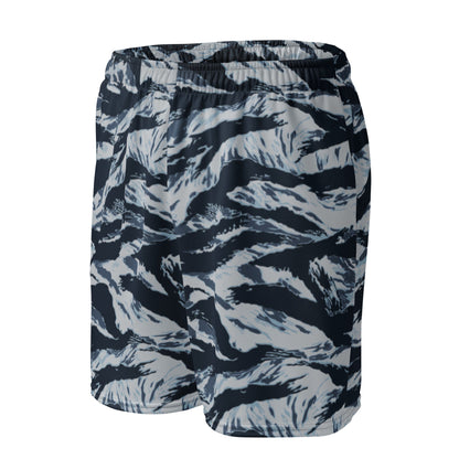 American Tiger Stripe Blue Frost CAMO Unisex Mesh Shorts