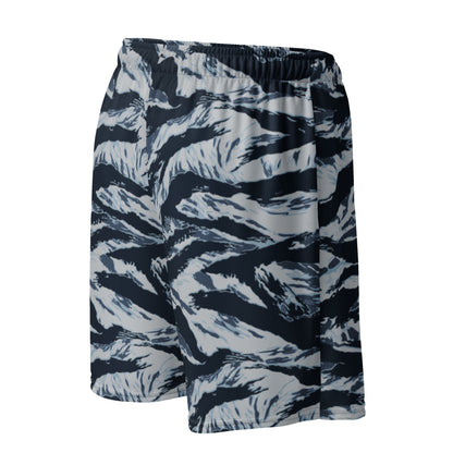 American Tiger Stripe Blue Frost CAMO Unisex Mesh Shorts