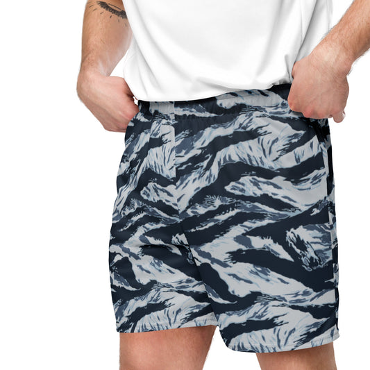 American Tiger Stripe Blue Frost CAMO Unisex mesh shorts - Mesh Shorts