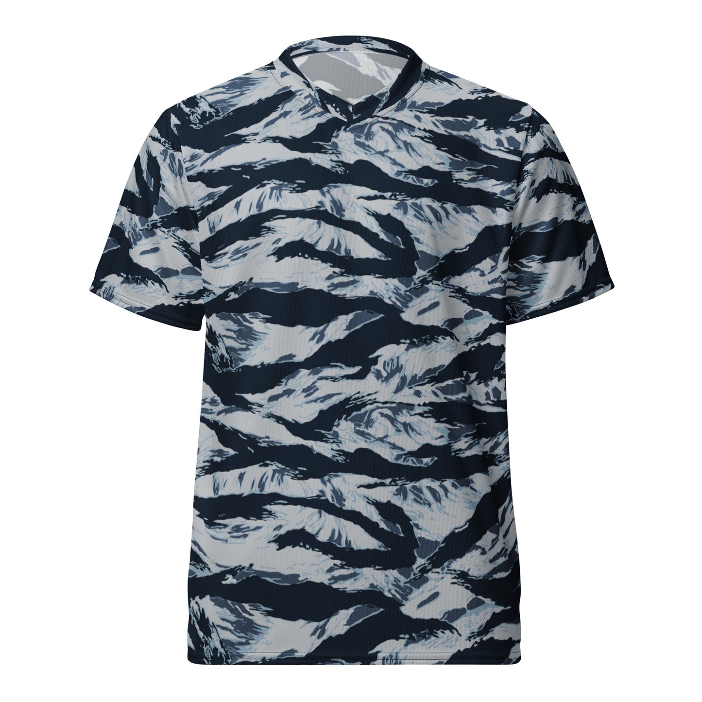 American Tiger Stripe Blue Frost CAMO unisex sports jersey - Sports Jerseys