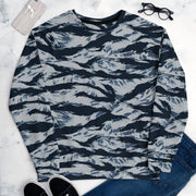 Tiger Stripe Blue Frost CAMO Unisex Sweatshirt
