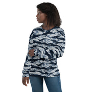 Tiger Stripe Blue Frost CAMO Unisex Sweatshirt