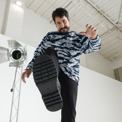 American Tiger Stripe Blue Frost CAMO Unisex Sweatshirt - Sweatshirts