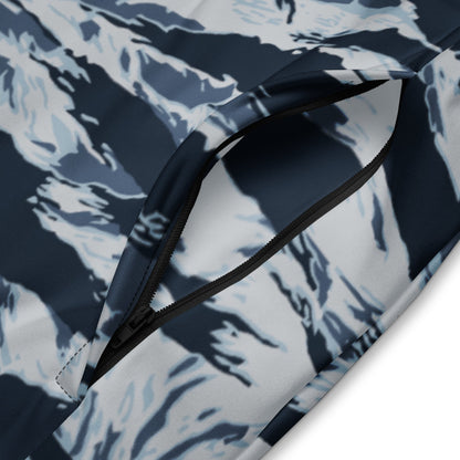 American Tiger Stripe Blue Frost CAMO Unisex track jacket - Track Jackets