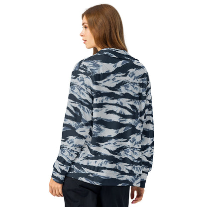 American Tiger Stripe Blue Frost CAMO Unisex track jacket - Track Jackets