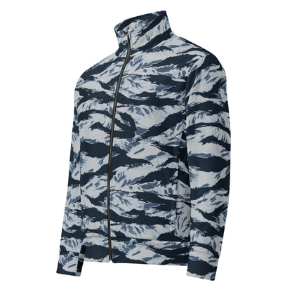 American Tiger Stripe Blue Frost CAMO Unisex track jacket - Track Jackets
