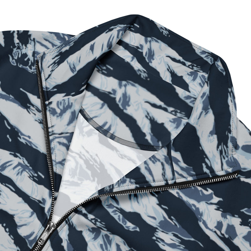 Tiger Stripe Blue Frost CAMO Unisex Track Jacket