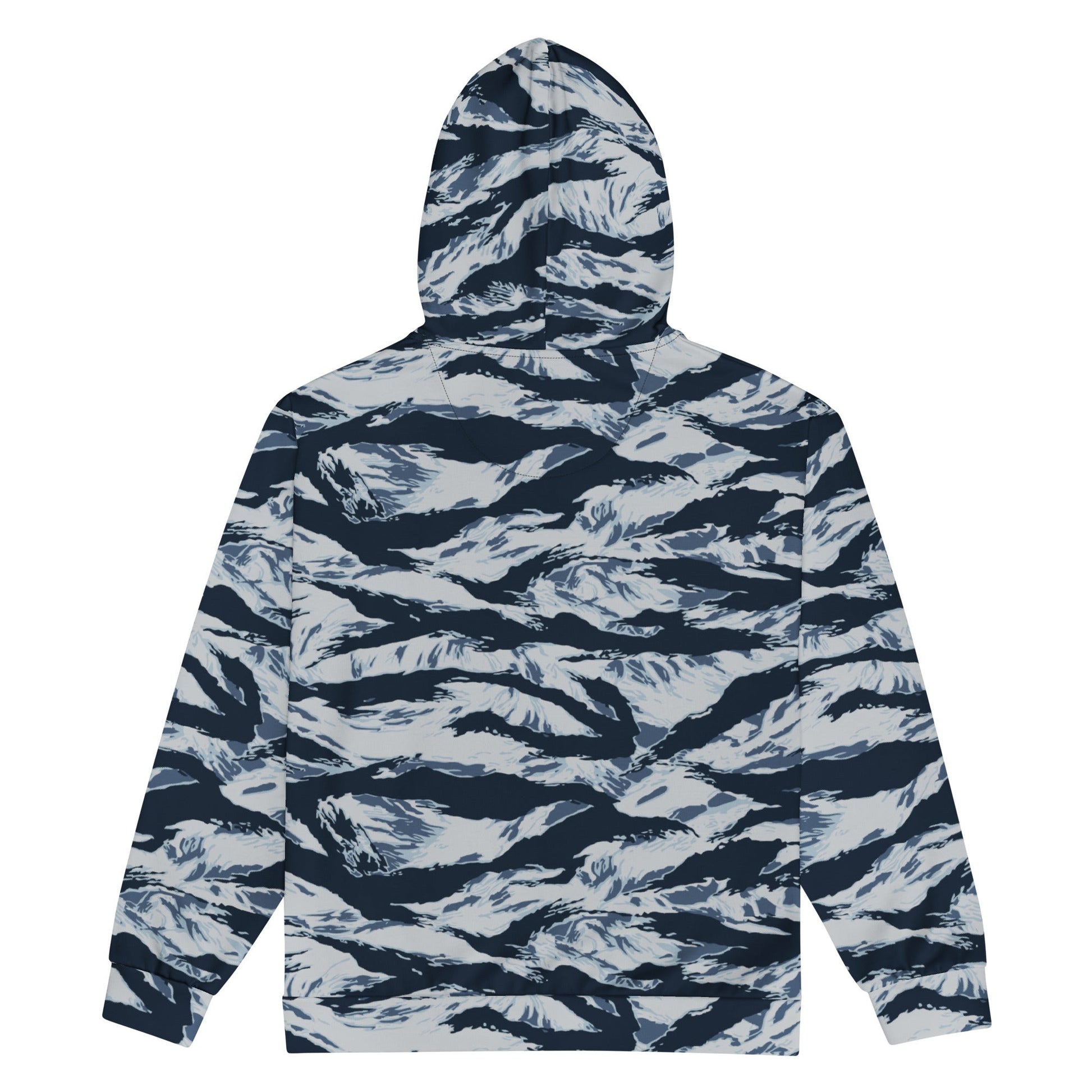 American Tiger Stripe Blue Frost CAMO Unisex zip hoodie - Zip Hoodies