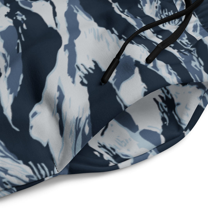 Tiger Stripe Blue Frost CAMO Unisex Wide-Leg Joggers