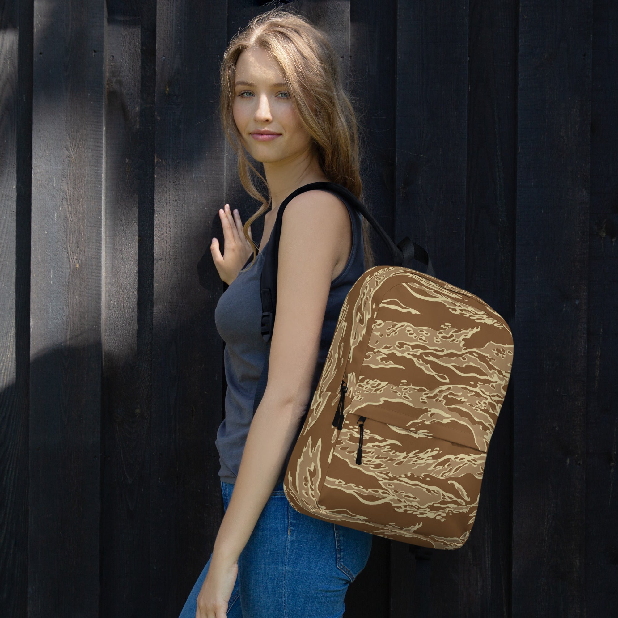 CAMO HQ - Tiger Stripe Desert CAMO Backpack - Worldwide Shipping