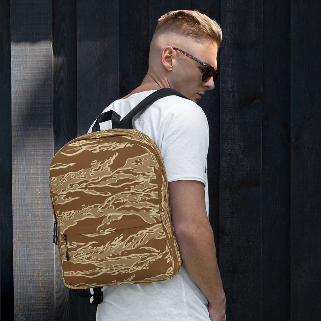 CAMO HQ - Tiger Stripe Desert CAMO Backpack - Worldwide Shipping