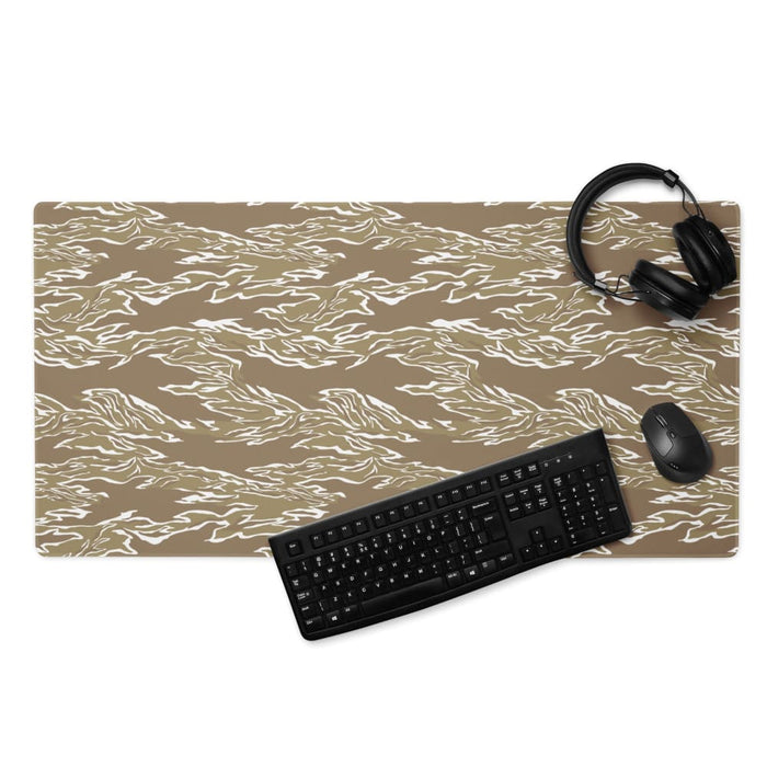 American Tiger Stripe Desert CAMO Gaming mouse pad - 36″×18″
