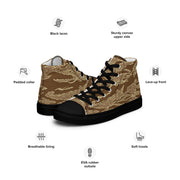 Tiger Stripe Desert CAMO Mens High-Top Canvas Shoes