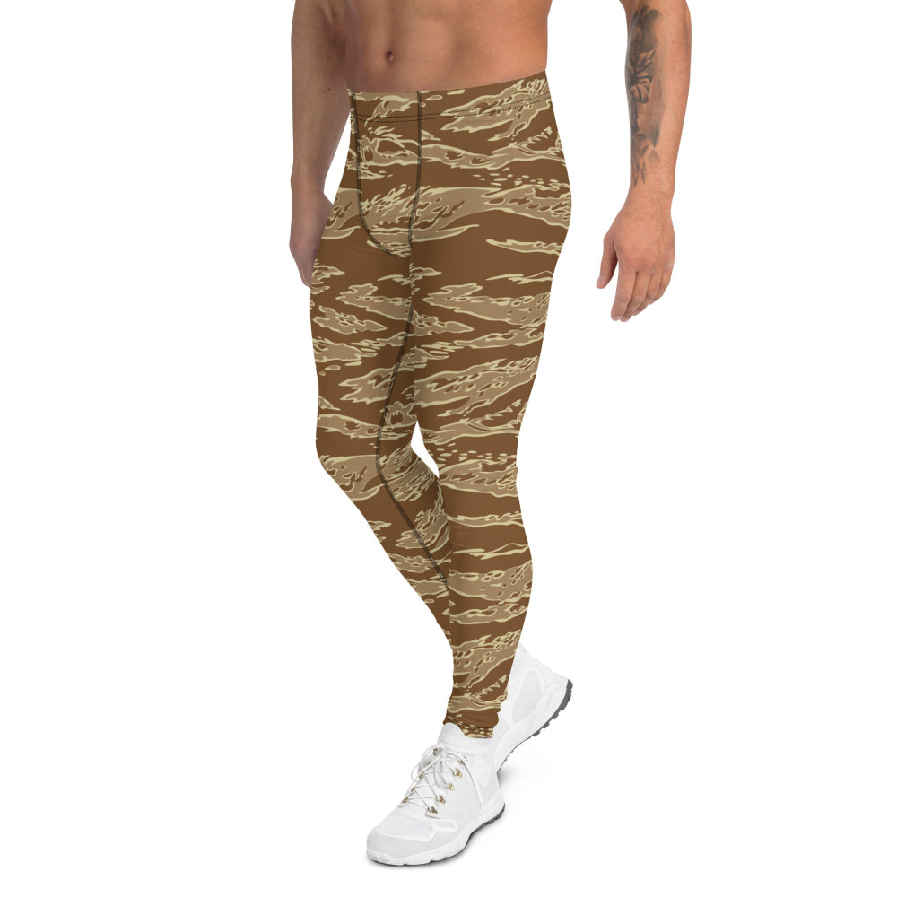 American Tiger Stripe Desert CAMO Men’s Leggings - Mens