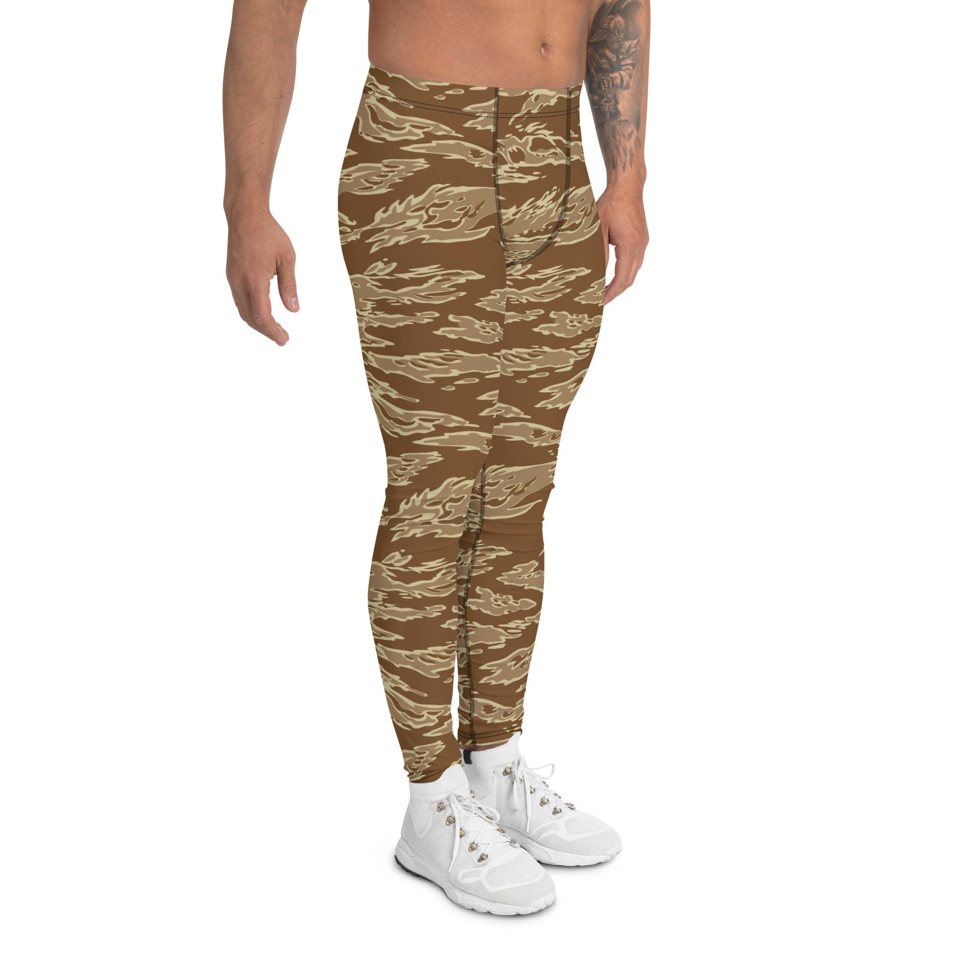 American Tiger Stripe Desert CAMO Mens Leggings