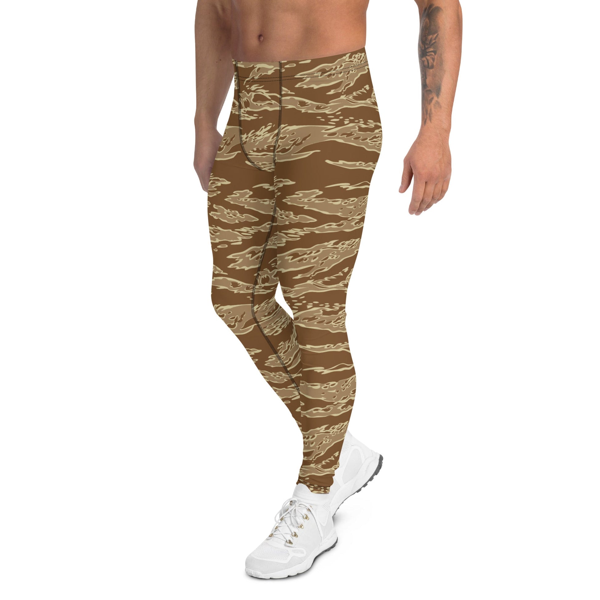 American Tiger Stripe Desert CAMO Mens Leggings