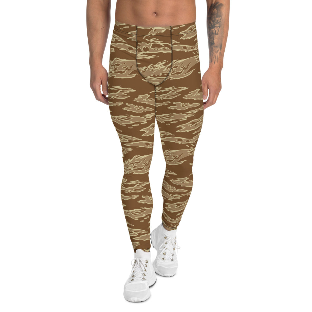 American Tiger Stripe Desert CAMO Men’s Leggings - XS - Mens