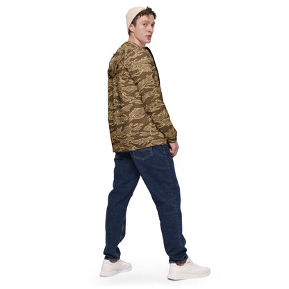 American Tiger Stripe Desert CAMO Men’s windbreaker - Mens Windbreaker