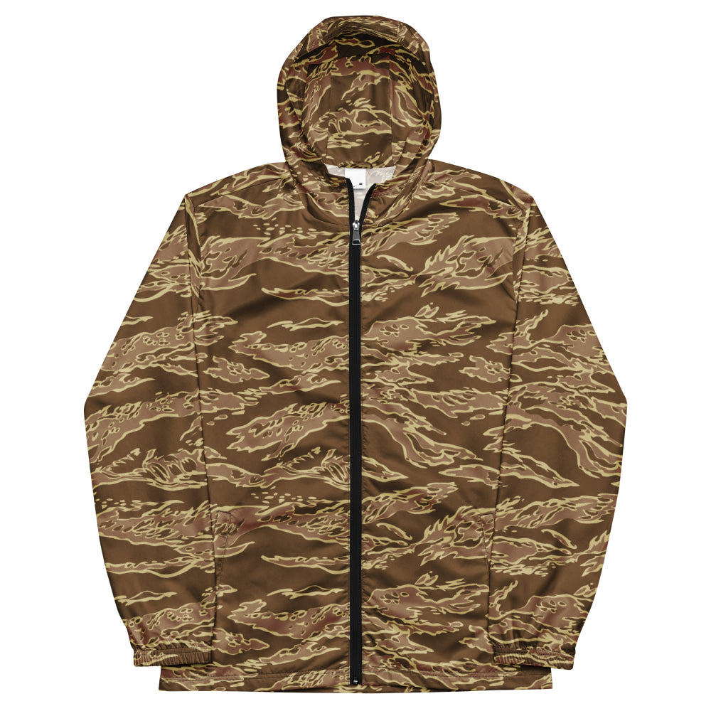 American Tiger Stripe Desert CAMO Men’s windbreaker - Mens Windbreaker