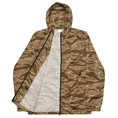 American Tiger Stripe Desert CAMO Men’s windbreaker - Mens Windbreaker