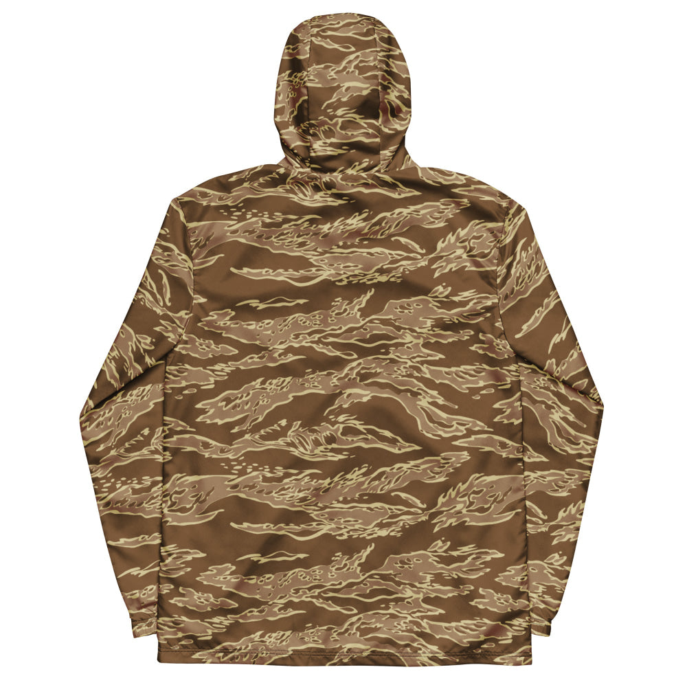 American Tiger Stripe Desert CAMO Men’s windbreaker - Mens Windbreaker