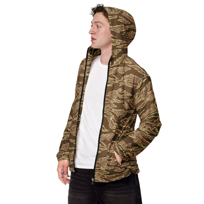 American Tiger Stripe Desert CAMO Men’s windbreaker - XS - Mens Windbreaker