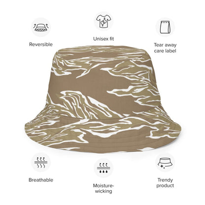 American Tiger Stripe Desert CAMO Reversible bucket hat