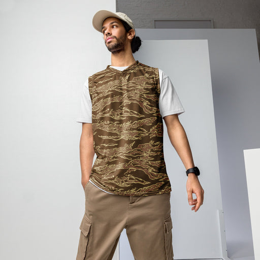 Tiger Stripe Desert CAMO Unisex Basketball Jersey - 2XS