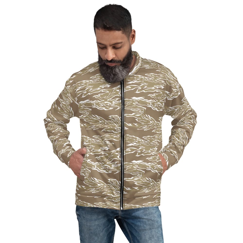 American Tiger Stripe Desert CAMO Unisex Bomber Jacket