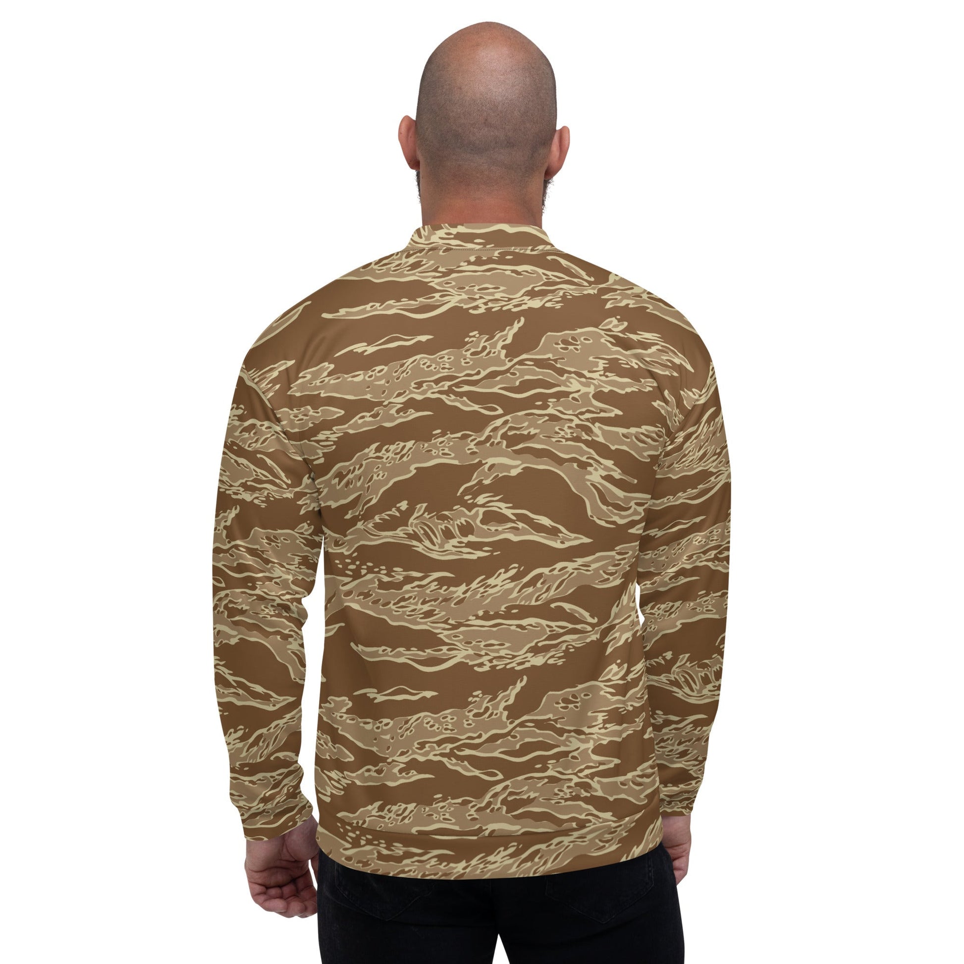 American Tiger Stripe Desert CAMO Unisex Bomber Jacket - Jackets