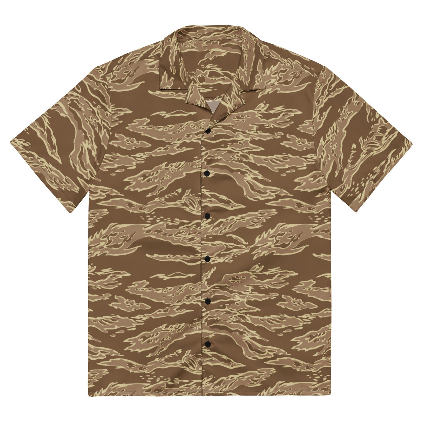 American Tiger Stripe Desert CAMO Unisex button shirt - 2XS - Button Shirts