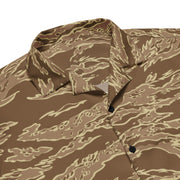 Tiger Stripe Desert CAMO Unisex Short-Sleeve Button Shirt - Button-Up