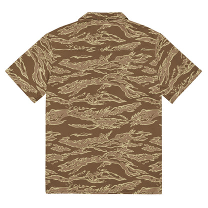 American Tiger Stripe Desert CAMO Unisex button shirt - Button Shirt