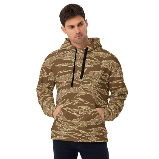 American Tiger Stripe Desert CAMO Unisex Hoodie - 2XS - Hoodies